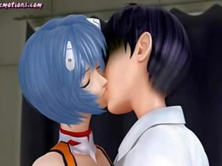 Cute animated goddess gets her pussy licked