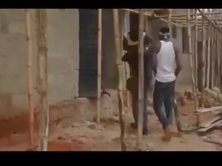 African nigerian ghetto chaps gangbang a virgin / Part 1