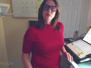 A bewitching prime MILF gets a Visit to Her Office from a suitor in it but He Finds that His Coworker is a Nymphomanic Nora 2