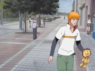 Bleach adult clip Senna takes care of Ichigos boner