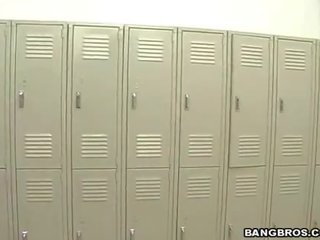 Busty glorious milf suck extractings In the Male Locker Room